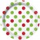 8 RED/GREEN DOT 7" PLATE