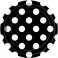 8 BLACK DOTS 7" PLATE