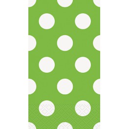 16 LIME GRN DOT GUEST NAPS