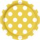 8 SUNFL YLLW DOTS 7" PLATE