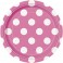 8 HOT PINK DOTS 7" PLATE