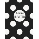 8 BLACK DOTS INVITES