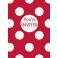8 RUBY RED DOTS INVITES