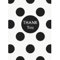 8 BLACK DOTS THNK YOU NOTES