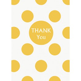 8 SUNFL YLLW DOTS THNK YOU NOT