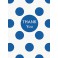8 RYL BLUE DOTS THNK YOU NOTES