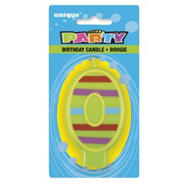 DECORATIVE BIRTHDAY CANDLE "0"