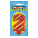 DECORATIVE BIRTHDAY CANDLE "2"