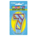 DECORATIVE BIRTHDAY CANDLE "7"