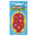 DECORATIVE BIRTHDAY CANDLE "8"