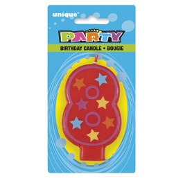 DECORATIVE BIRTHDAY CANDLE "8"