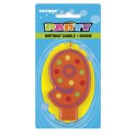 DECORATIVE BIRTHDAY CANDLE "9"
