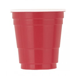 20 RED PLSTC SHOT GLSS PZ