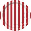 8 RED STRIPE 7" PLATES