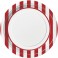 8 RED STRIPE 9" PLATES