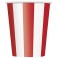 6 RED STRIPE 12OZ CUPS