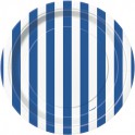 8 RYL BLUE STRIPE 7" PLATES