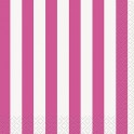 16 HOT PINK STRIPE BEV NAPS