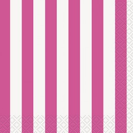 16 HOT PINK STRIPE BEV NAPS