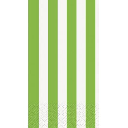 16 LIME GRN STRIPE GUEST NAPS