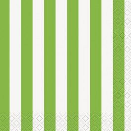 16 LIME GRN STRIPE BEV NAPS
