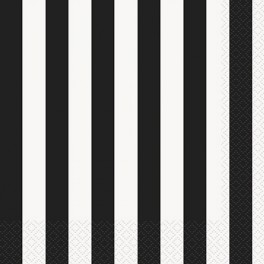 16 BLACK STRIPE LUNCH NAPS