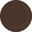 8 BROWN 7" PLATES