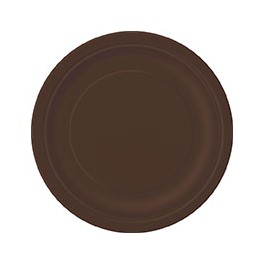 8 BROWN 7" PLATES