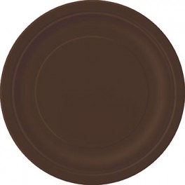 8 BROWN 9" PLATES