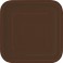 16 BROWN 7" SQR PLATES