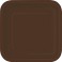 14 BROWN 9" SQR PLATES