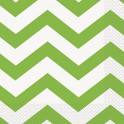 16 LM GRN CHEVRON LUNCH NAP