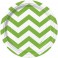 8 LM GRN CHEVRON 7" PLATE
