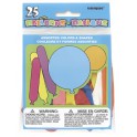 25 CT ASSORTED COLORS AND SHAP