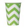 6 LM GRN CHEVRON 12OZ CUP