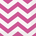 16 HOT PINK CHEVRON BEV NAP