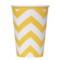 6 SNFL YLLW CHEVRON 12OZ CUP