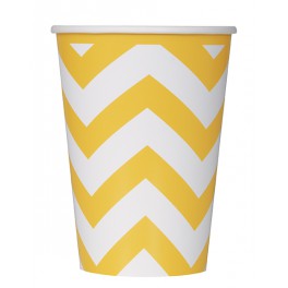 6 SNFL YLLW CHEVRON 12OZ CUP