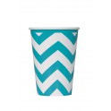 6 CRB TEAL CHEVRON 12OZ CUP