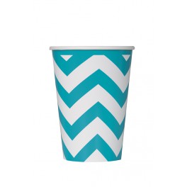 6 CRB TEAL CHEVRON 12OZ CUP