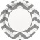 8 SILVER CHEVRON 9" PLATE