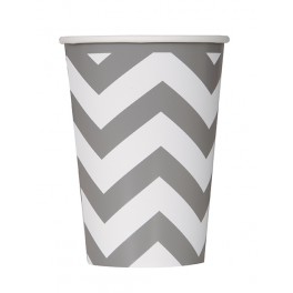 6 SILVER CHEVRON 12OZ CUP