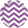 8 PRTY PRPL CHEVRON 7" PLATE