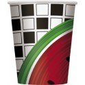 8 WATERMELON CHECK 9 OZ CUPS