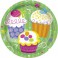 8 CUPCAKE PARTY 7" PLATES