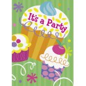 8 CUPCAKE PARTY INVITATIONS