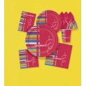 8 RED CELEBRATE 9'' PLATE