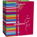 RED CELEBRATE GFTBAG-GLOSS LRG
