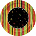 8 FIESTA STRIPES 7" PLATES