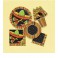 8 FIESTA STRIPES 9" PLATES